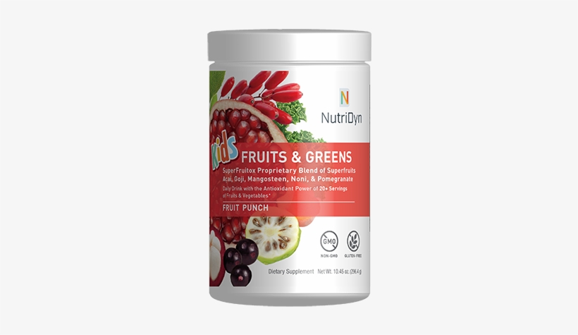 R304-kids - Nutri Dyn Fruits And Greens, transparent png #3549590