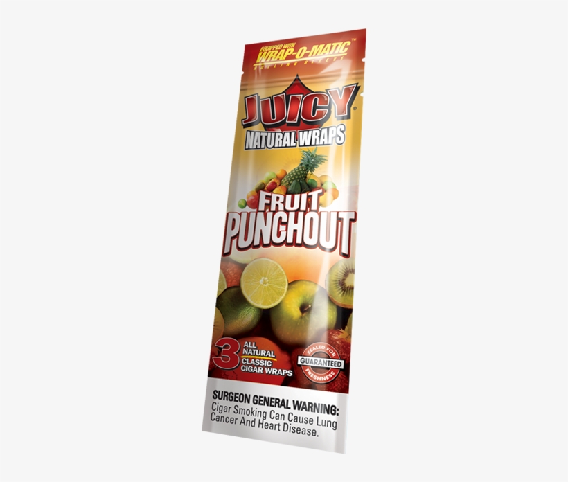Natural Wraps Fruit Punch - Peach Blunt Wraps, transparent png #3549787