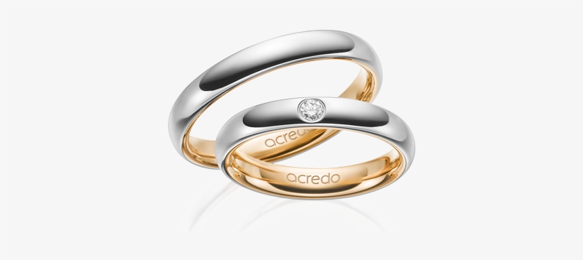 Alianzas De Boda Classic Staring - Ring Weißgold Mit Stein, transparent png #3550536