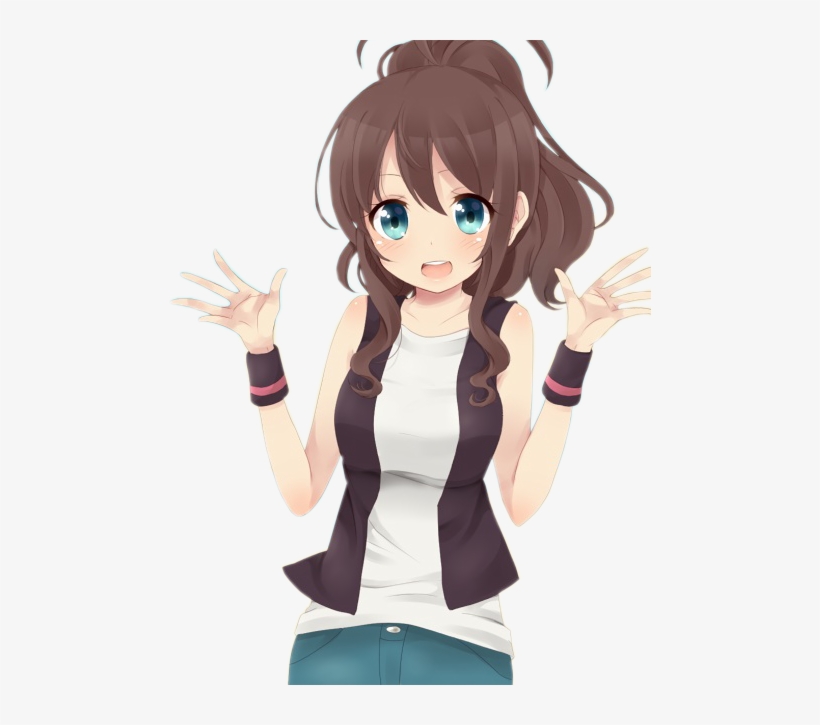 Sofia - Oliiis - Chica Anime Pelo Marron, transparent png #3550831