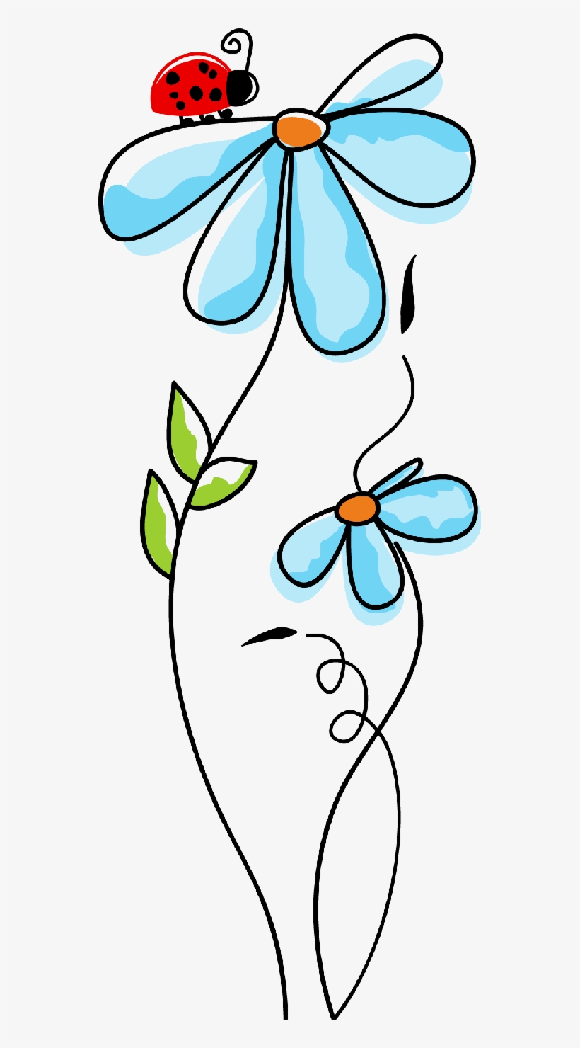 Flores Ilustraciones En Png Para Artesanía Y Diseños - Dibujos De Flores Para Una Carátula, transparent png #3551152