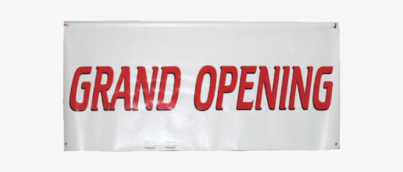 Banner -grand Opening, Sm, White - Banner, transparent png #3551786