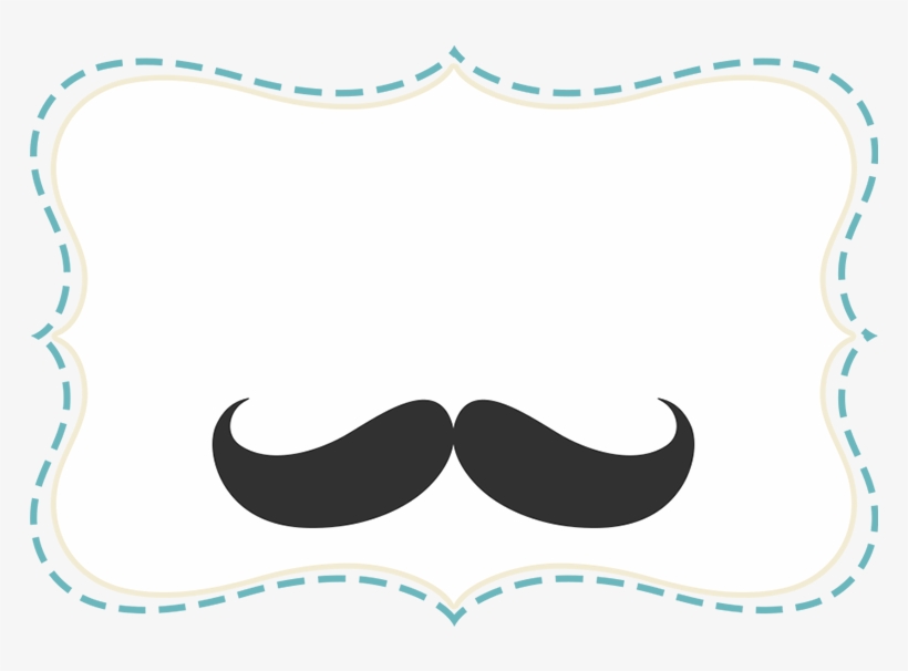 Frame Chá De Bebê Mustache - Bigode E Gravata, transparent png #3551921
