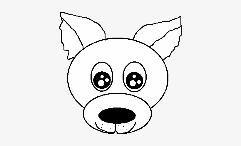 Dibujo De Cara De Cachorro Para Colorear - Desenho De Uma Cara De Um Cachorro, transparent png #3552309