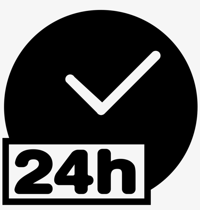 Open 24 Hours Comments - Icono De 24 Horas Png, transparent png #3552511