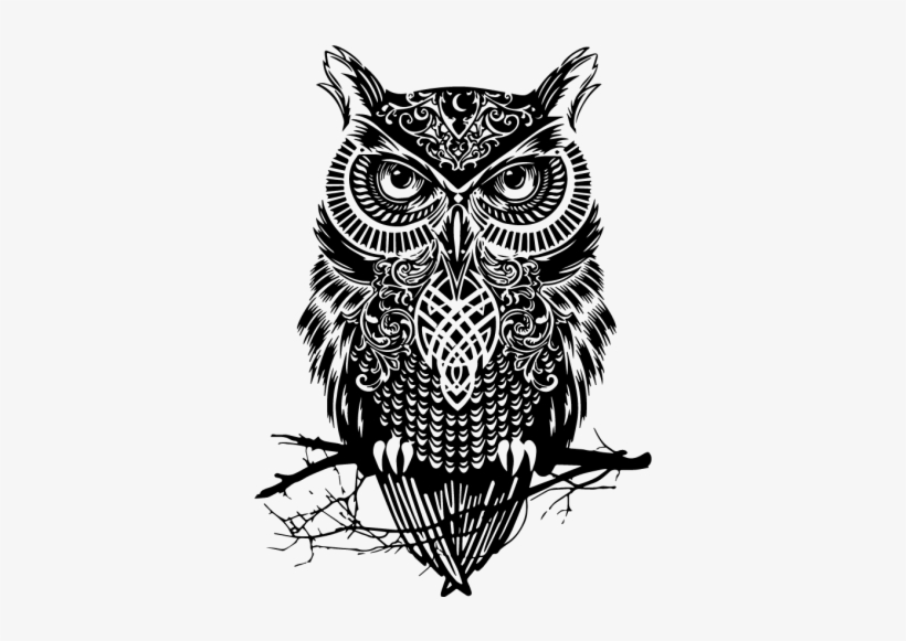 Owl Tattoo Design, transparent png #3552637