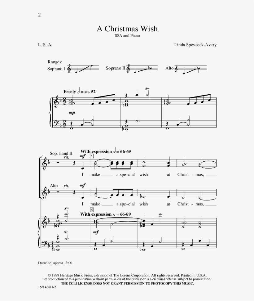 Christmas Wish, A Thumbnail - Demons Piano Sheet Music, transparent png #3553035
