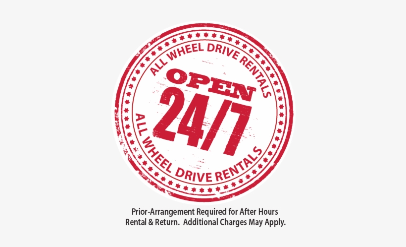 Awd Rentals In Utah Is Open 24 Hours 7 Days A Week - 24 7 Open, transparent png #3553061