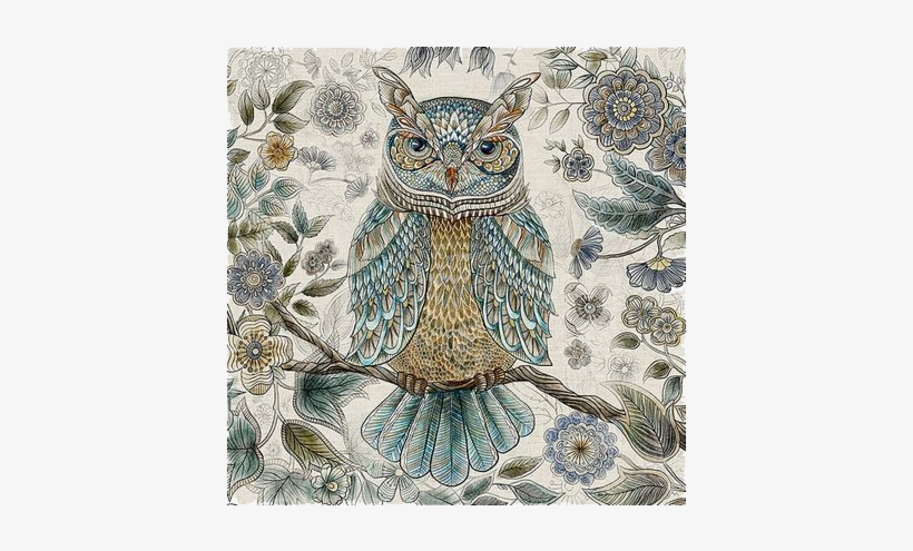 Cuadro Búho - Cadre Hibou (90 X 90 Cm) By Homania, transparent png #3553226