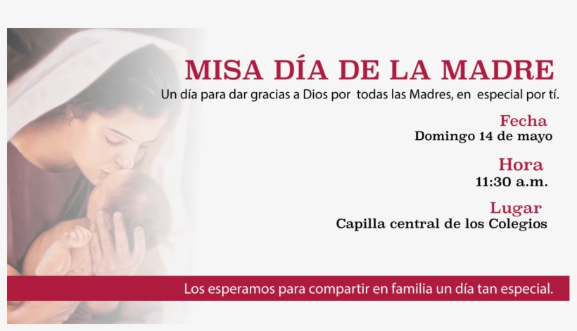 Invitamos A Todas Las Madres De Familia De Nuestra - Mother's Day, transparent png #3553473