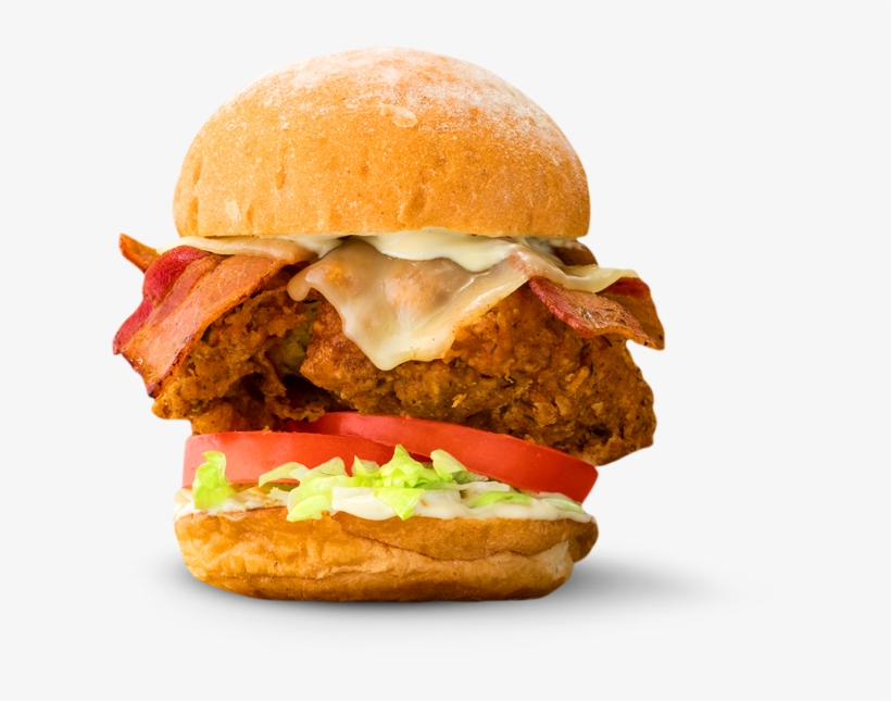 Double Fried Chicken - Slider Burger Png, transparent png #3553929