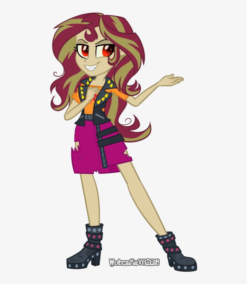 I'm The Friend You Need By Wubcakeva Mi Pequeño Pony, - Sunset Shimmer Vampire Wubcake, transparent png #3554685