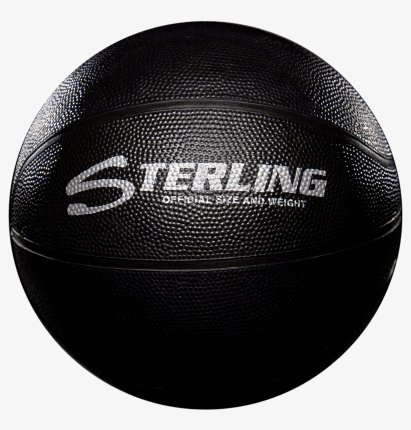 8 Panel Rubber Camp Basketball - Black Basketball Ball Png, transparent png #3554820