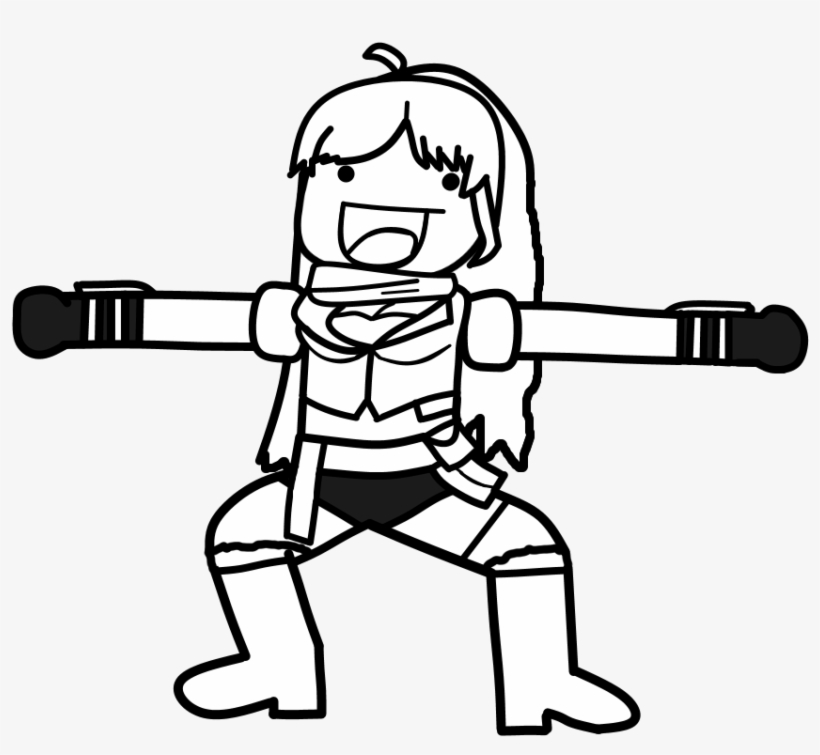 Yang Xiao Long Glynda Goodwitch White Black Line Art - Cartoon, transparent png #3555152