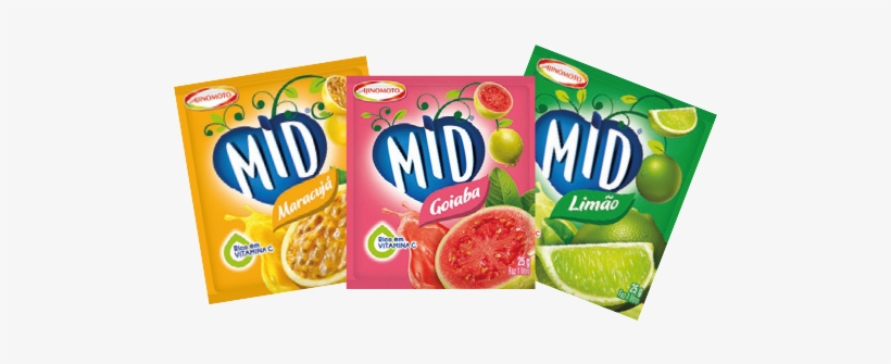 Refresco Mid - Refresco Em Pó Maracujá Mid 25g, transparent png #3555952