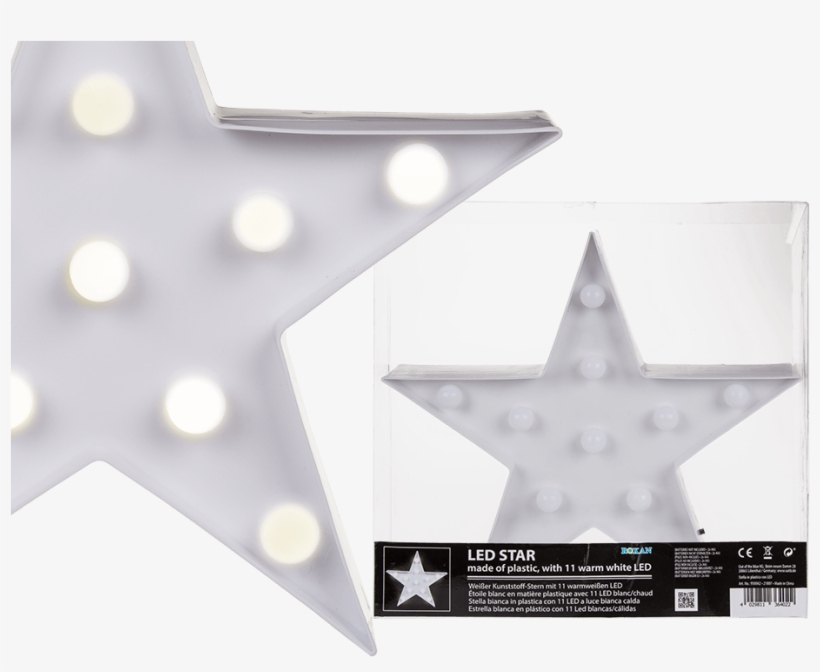 Light Up Led Star With 11 Led's - Out Of The Blue, transparent png #3556015