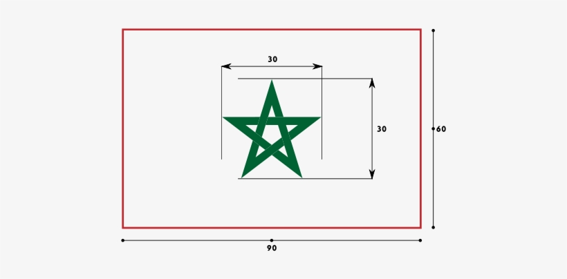 Bandera De Marruecos - Estrella De La Bandera De Marruecos, transparent png #3556106