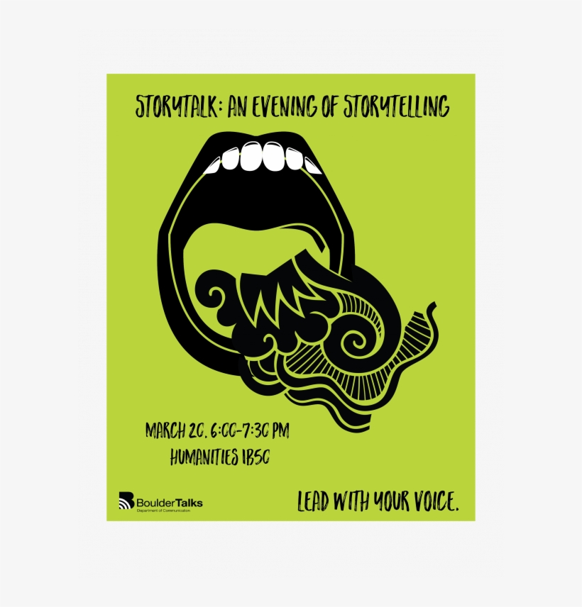 Storytalk Flier, Bouldertalks, March 20th, Humanities - Storytalk, transparent png #3556657