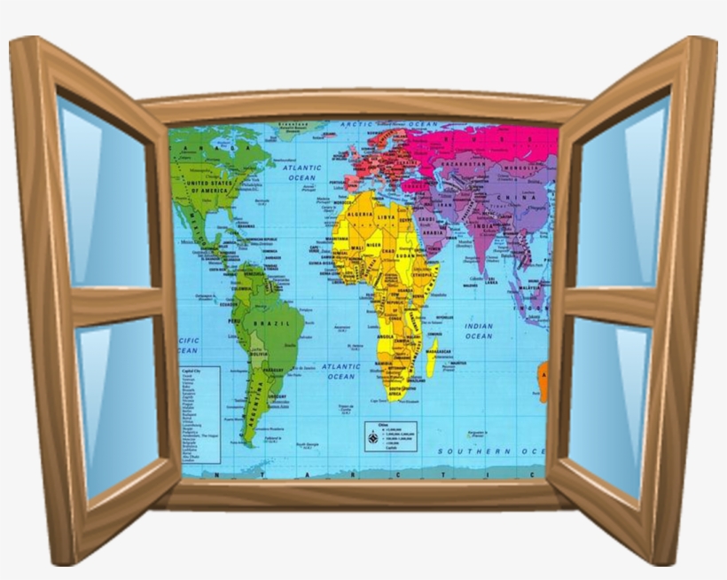 Ventanas Sobre Los Objeivos De Desarrolo Sostenible - World Map To Accurate Scale, transparent png #3556778