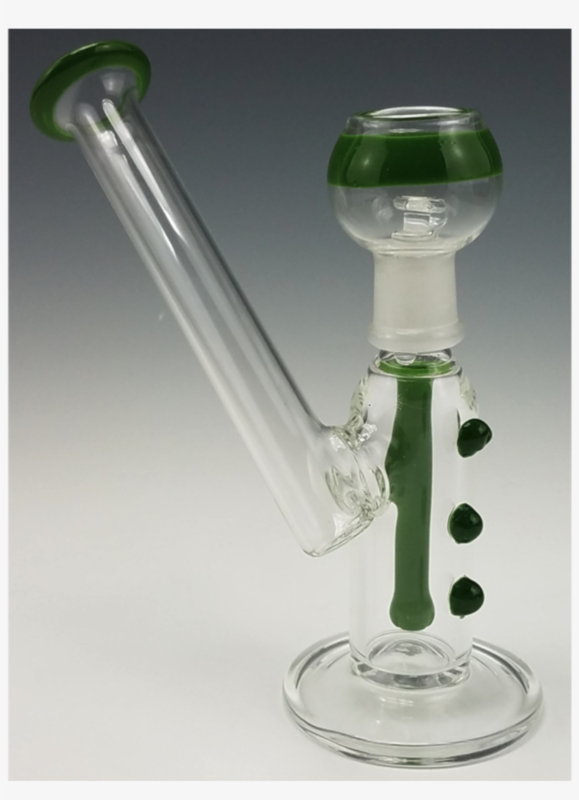Mini Sidecar With Green Colored Glass Dab Rig By Mile - Smoking Pipe, transparent png #3556797
