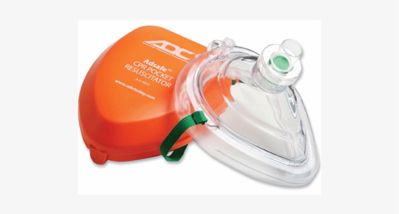 Cpr Mask With Hard Case - Adc 4053 Cpr Resuscitator, transparent png #3557189