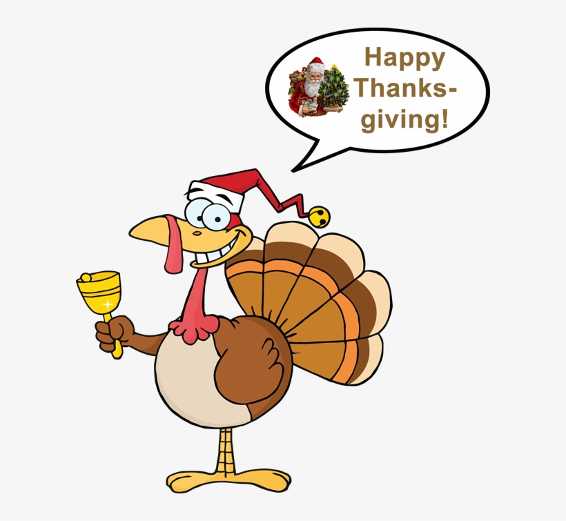 Turkey With Christmas Hat, transparent png #3557591