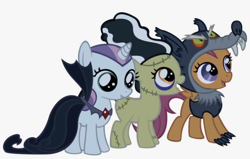 The Cutie Mark Crusaders In Nightmare Night Costumes - Sweetie Belle Nightmare Night, transparent png #3557995
