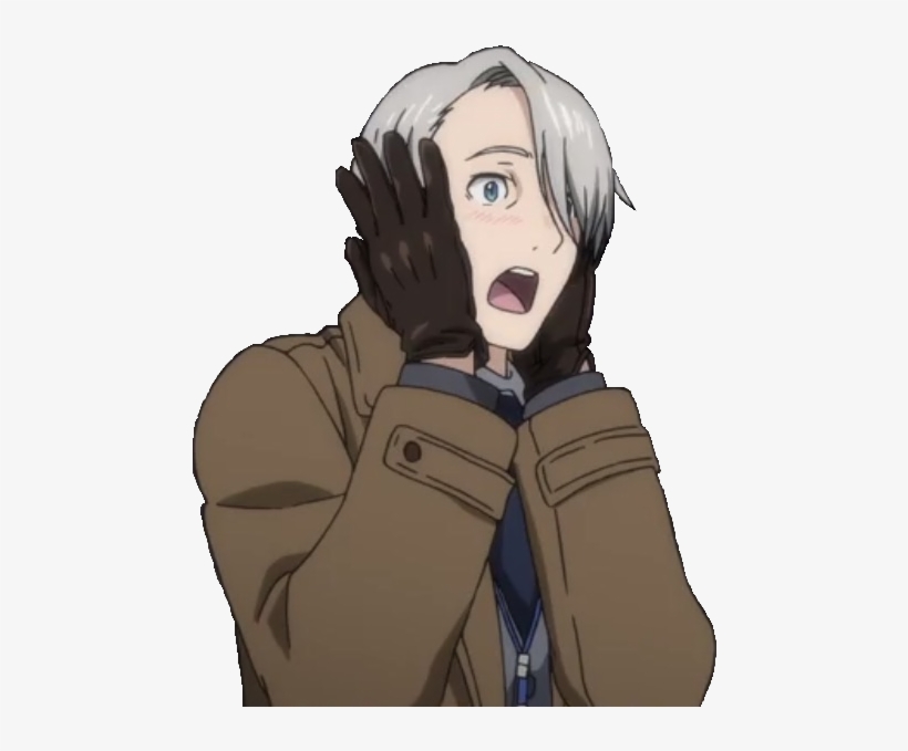 “ Transparent Surprised Viktor ” I Feel This Is A Beginning - Yuri On Ice Funny, transparent png #3558552