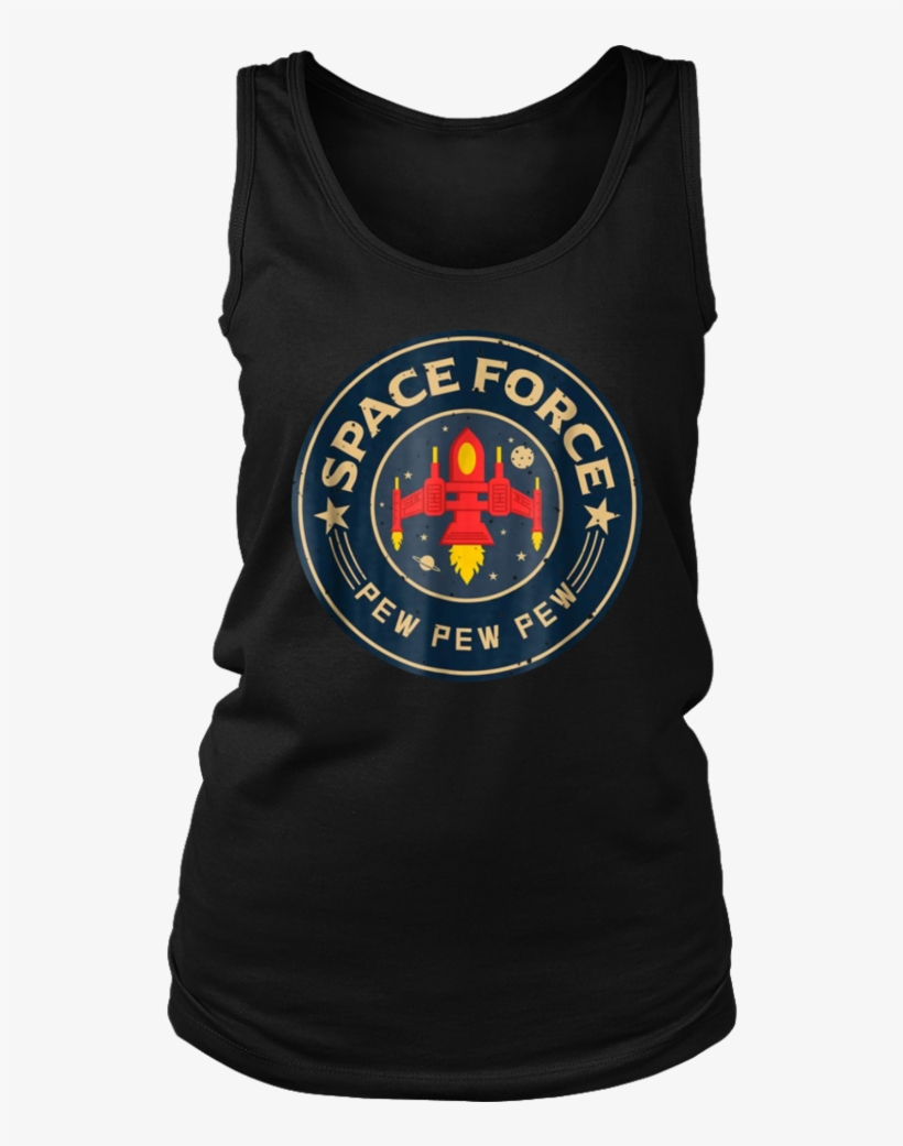 Funny Space Force 8 Bit Retro Game Style Spaceship - Emo Tank Tops, transparent png #3558581