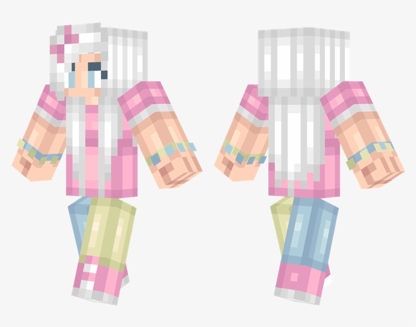 Minecraft Skin Girl Hoodie And Headphones Luisa Rowe