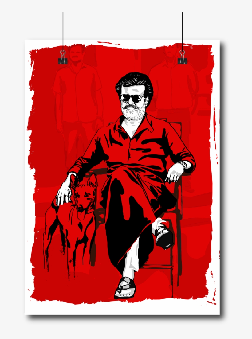 Kaala Rajinkanth-"the King Is Back" Wall Poster/frame - Kaala Poster Kaala, transparent png #3559051