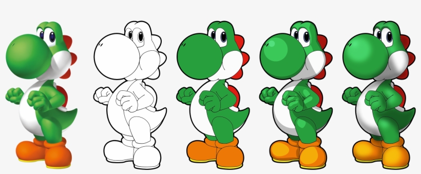 Drawings Drawing Ideas Yoshi Drawing Best Of Yoshi - Super Mario Chess Collectors Edition Board Game, transparent png #3559075