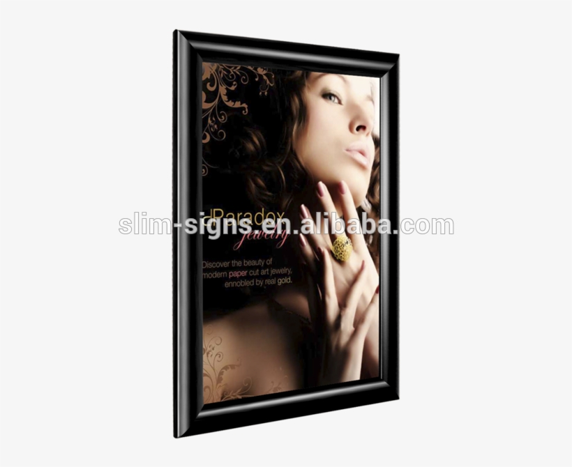 Wall Mounted Snap Open Anodized Silver Aluminum Poster - 新発売 美肌は夜に作られる睡眠時専用⇒至極の美容クリーム【スキンヴェリ, transparent png #3559147