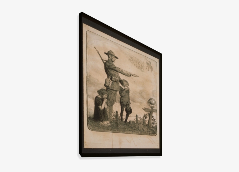 Vintage America Owes France Vintage Poster Canvas Print - Amerika Schuldet Frankreich Die Unveränderlichste Grußkarte, transparent png #3559344