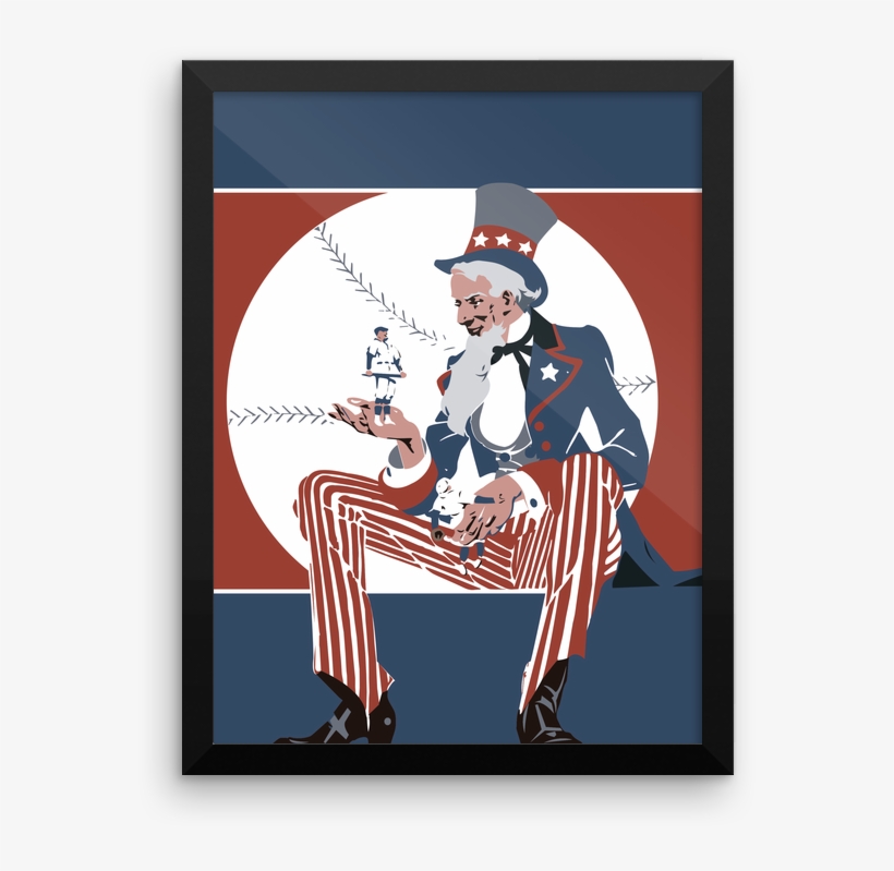 Framed Vintage Baseball-poster - Picture Frame, transparent png #3559366