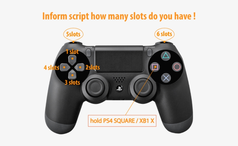 Mod 'weapon Slots' - Ps4 Dual Shock 4 Black, transparent png #3559551