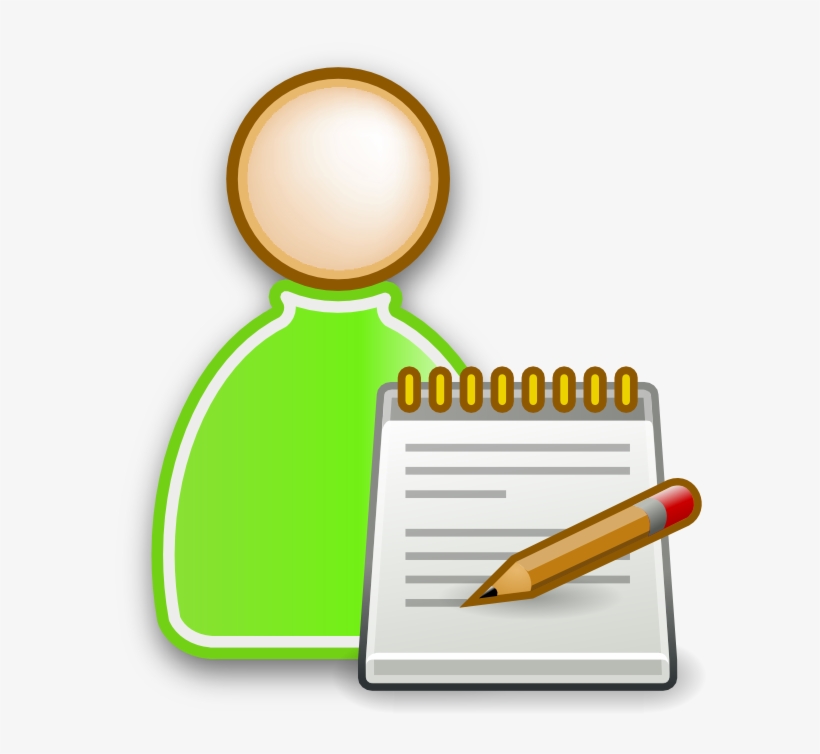 Edit Employee Icon - Notepad Clipart, transparent png #3559599