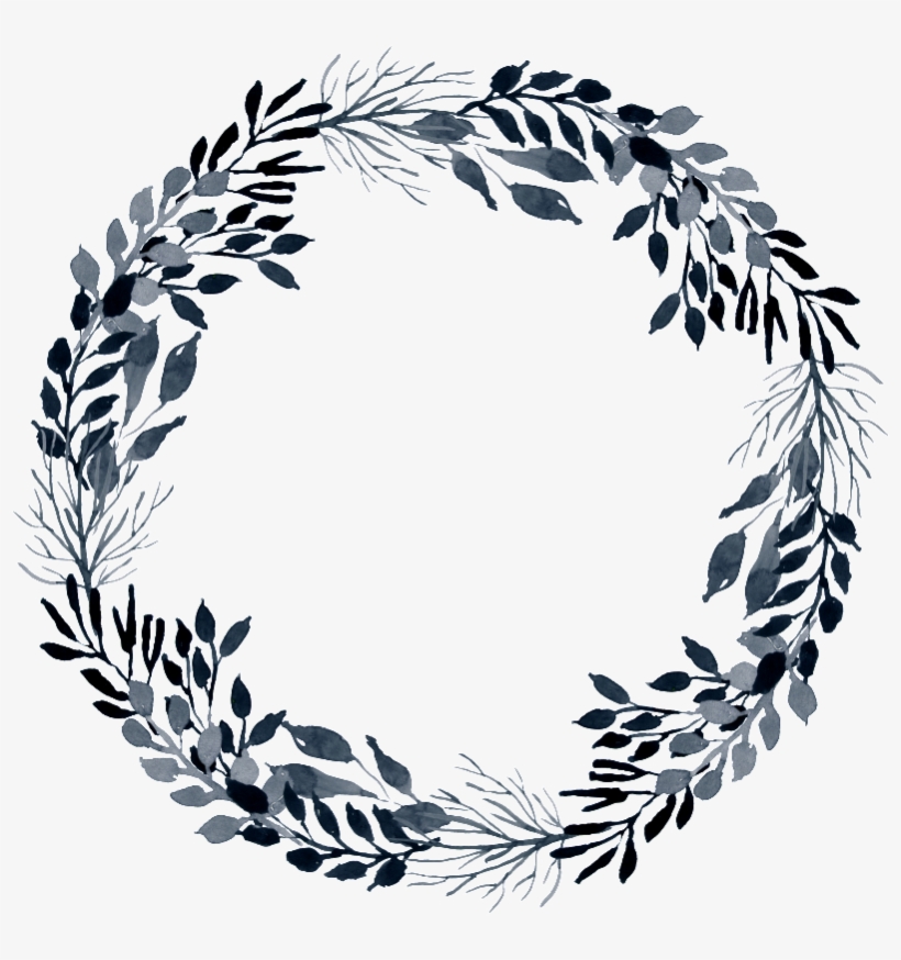 Black Wreath Transparent Decorative - Portable Network Graphics, transparent png #3559681