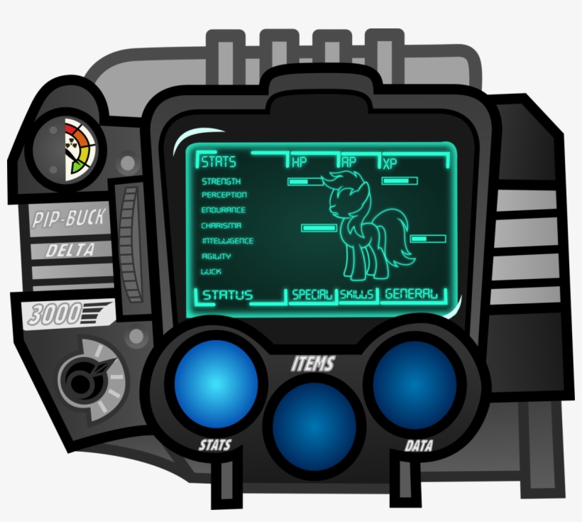 Squipycheetah, Crossover, Fallout, Fallout Equestria, - Pipbuck Png, transparent png #3559727