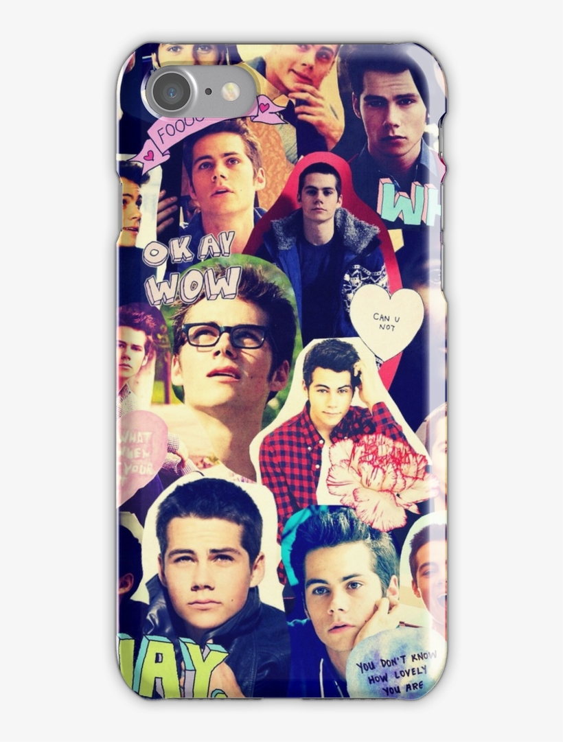 Dylan O'brien Iphone Case Collage Iphone 7 Snap Case - Dylan O'brien (2) White Shell Case, transparent png #3559860