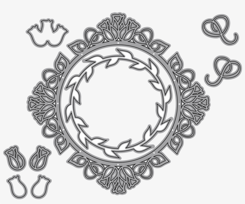 A Way With Words, Wreath & Elements - Circle, transparent png #3560072