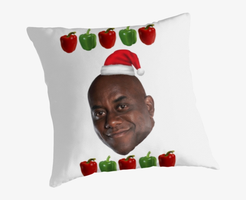 "the Ainsley Harriott Christmas Jumper" Throw Pillows - Christmas Jumper, transparent png #3561116
