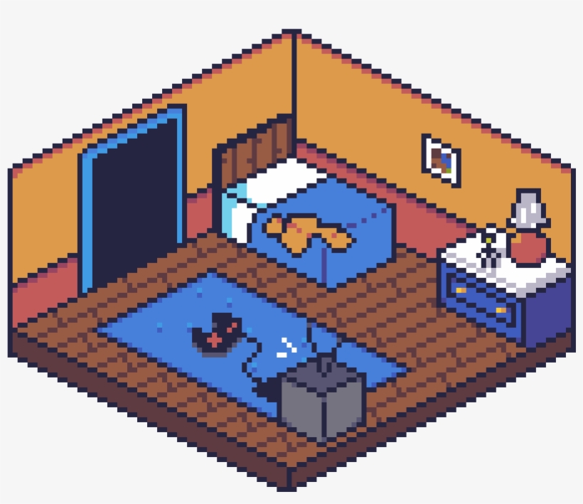 Welcome To Reddit, - Room Isometric Pixel Art, transparent png #3561417