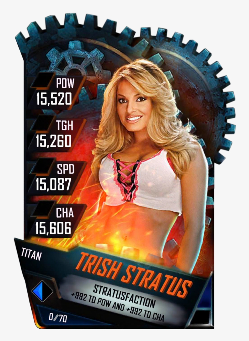 Trishstratus S4 18 Titan - Wwe Supercard Brock Lesnar Titan, transparent png #3561661