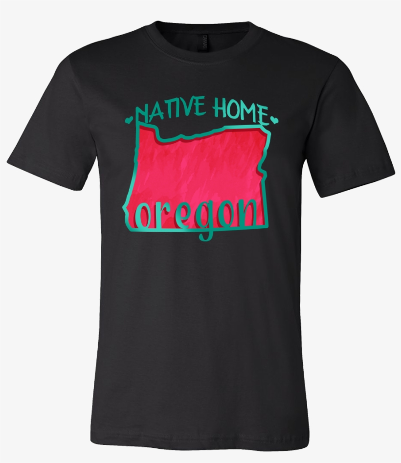 Love Oregon State Native Home Map Outline Souvenir - Godmother Shirt, transparent png #3562842