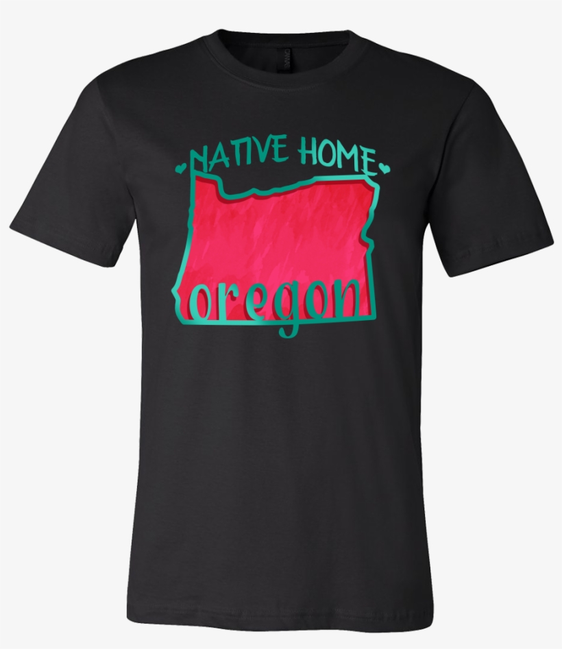 Love Oregon State Native Home Map Outline Souvenir - Godmother Shirt, transparent png #3562842