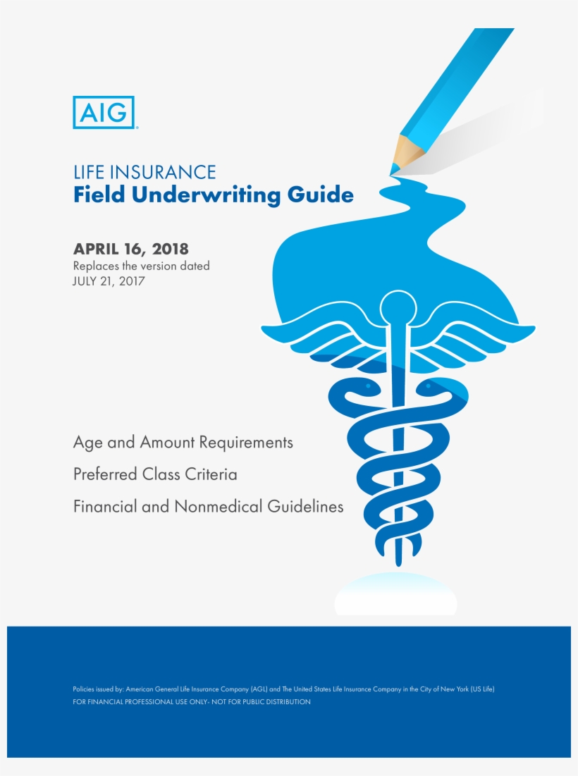 Life Insurance Field Underwriting Guide March 24, 2017 - American International Group, transparent png #3564241