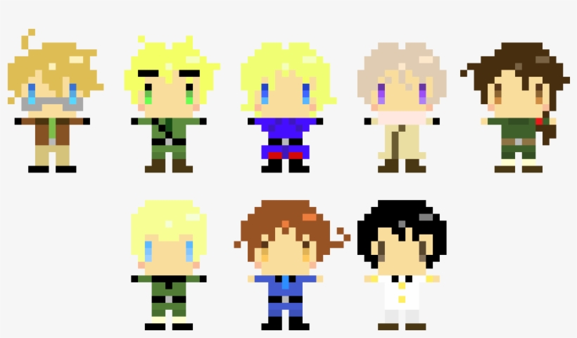 Hetalia Pixel Chibi - Chibi Pixel, transparent png #3564302