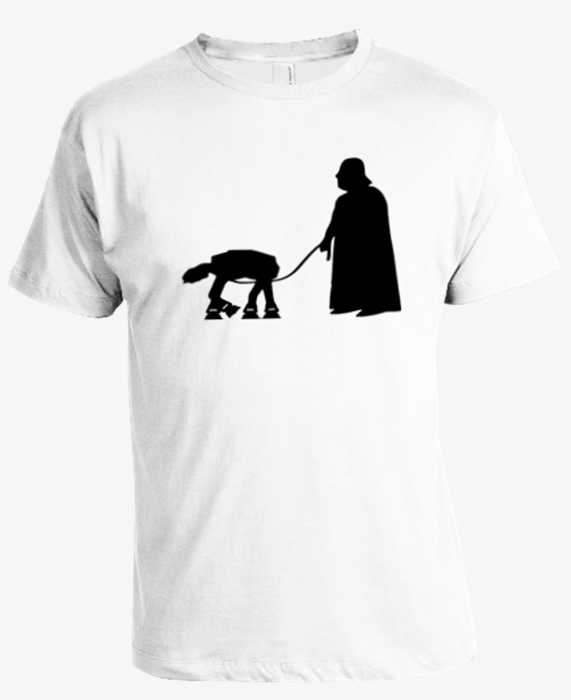 Vader Walking Atat T Shirt - T Shirts Real Madrid, transparent png #3564612