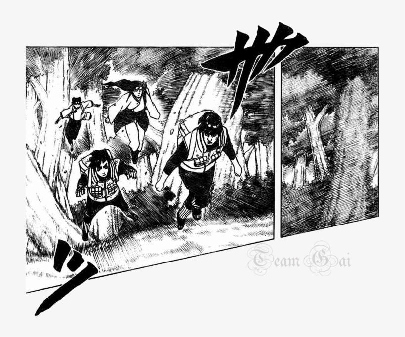 Team Gai Isn't That Far From The Village Seeing As - Naruto, transparent png #3565149